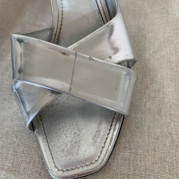 Louis Vuitton Iconic Silver Miroir Pumps Sandals Heels Size 41 or 10 - Picture 6 of 8